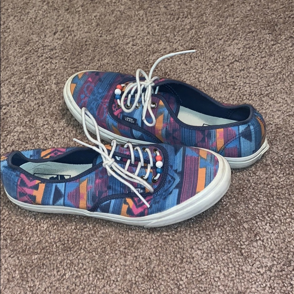 Cute and colorful vans! Hardly worn condition!